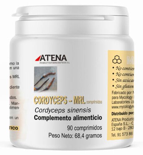 Atena Cordyceps-Mrl 500 mg 90 comprim&eacute;s