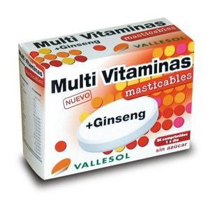 Vallesol Multivitamines + Ginseng 24 Comprim&eacute;s