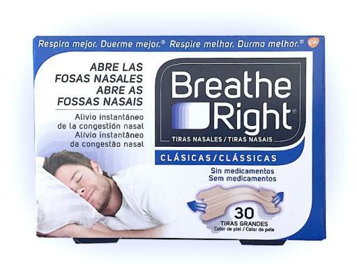 Breathe Right Bandelettes nasales Breathe Right, grandes tailles, 30 unit&eacute;s