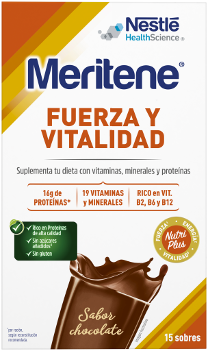 Meritene Milkshake au chocolat 15x30 gr