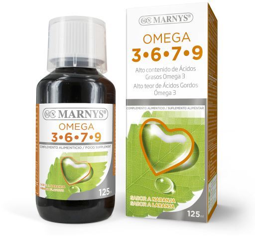 Marnys Om&eacute;ga 3, 6, 7, 9 125 ml