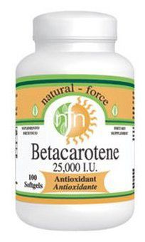 Nutriforce B&ecirc;ta-Carot&egrave;ne/pro-Vitamine A 25000Ui 100 Perles