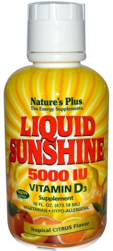 NaturesPlus Liquid Sunshine vitamine D3 473 Ml.