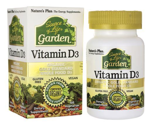 NaturesPlus Vitamine D3 Jardin 60 G&eacute;lules