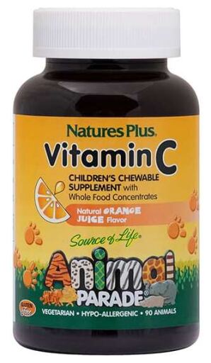NaturesPlus Animal Parade Vitamine C - 90 comprim&eacute;s &agrave; croquer