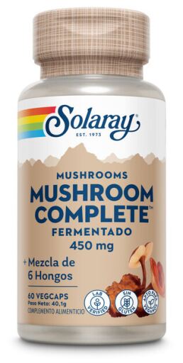 Solaray Champignons entiers 60 g&eacute;lules v&eacute;g&eacute;tales