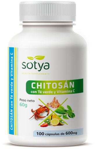 Sotya Th&eacute; vert au chitosane et vitamine C 100 capsules