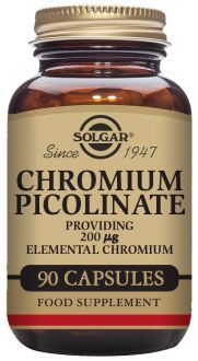 Solgar Picolinate de chrome 200 mg 90 g&eacute;lules