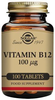 Solgar Vitamine B12 100 mcg 100 comprim&eacute;s