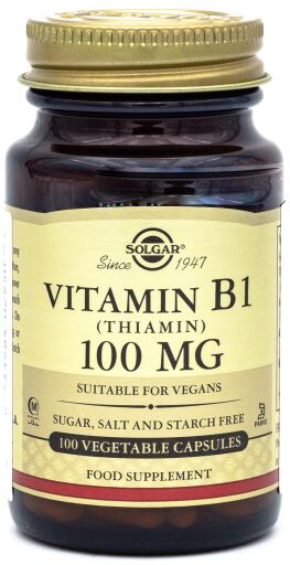 Solgar Vitamine B1 100 mg 100 G&eacute;lules