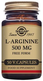 Solgar L-Arginine 500 mg 50 g&eacute;lules v&eacute;g&eacute;tales