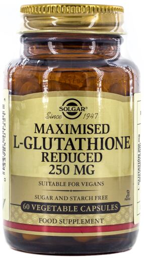 Solgar L-Glutathion maximis&eacute; 250 mg 60 g&eacute;lules v&eacute;g&eacute;tales