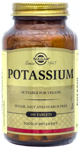 Solgar Potassium 100 comprim&eacute;s