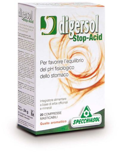 Specchiasol Digersol Stop-Acid 20 comprim&eacute;s