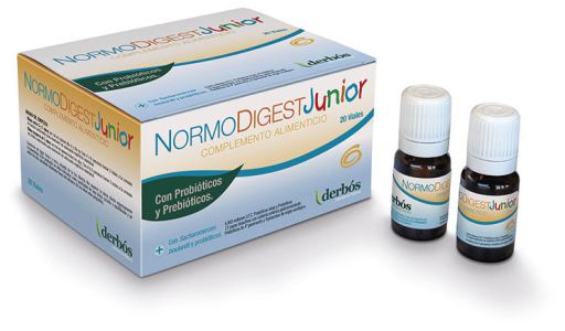 Derb&oacute;s Normodigest Junior 20 ampoules aide &agrave; r&eacute;g&eacute;n&eacute;rer la flore intestinale