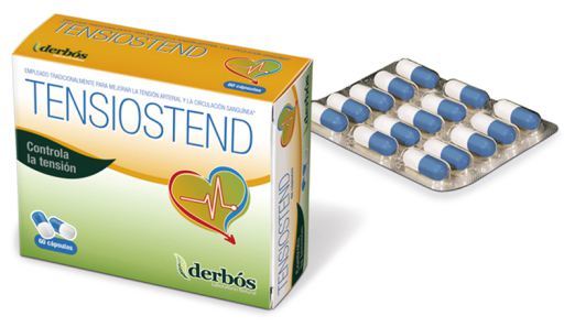 Tensiostend 60 capsules r&eacute;gule les valeurs de la pression art&eacute;rielle