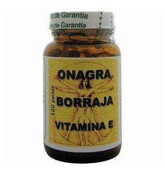 Huile d'Onagre-Bourrache-Vitamine E 120 Perles