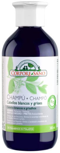Corpore Sano Shampooing au henn&eacute; pour cheveux blancs et gris - 300 millilitres