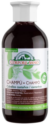 Corpore Sano Shampooing au henn&eacute; pour cheveux bruns - 300 millilitres