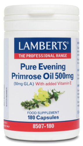 Lamberts Huile d'onagre pure 500 mg 180 g&eacute;lules