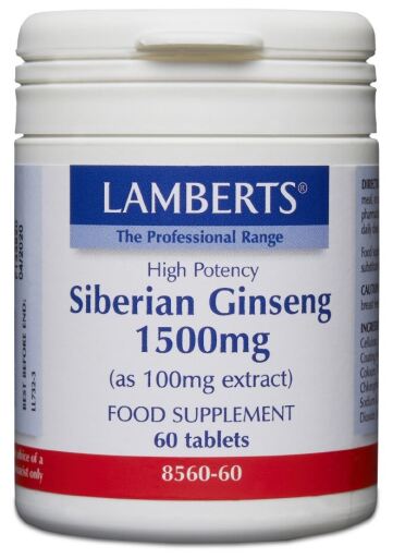 Ginseng sib&eacute;rien 1 500 mg 60 Comprim&eacute;s