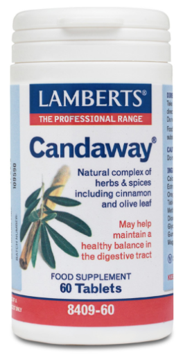 Lamberts Candaway Complexe naturel d'herbes et d'&eacute;pices 60 g&eacute;lules