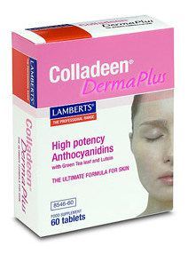 Lamberts Colladeen derma plus lut&eacute;ine+z&eacute;axanthine+th&eacute; vert et vitamines 60 comprim&eacute;s