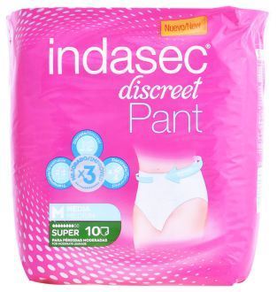 Indasec Sous-v&ecirc;tements Super Pant Taille M 10 unit&eacute;s