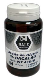 Nale Perles Foie Morue + Vitamine A + Vitamine E 100 Perles