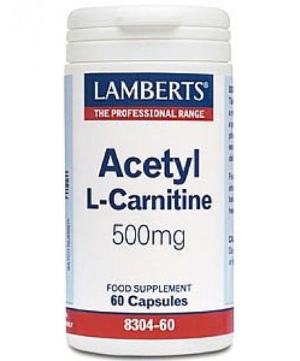 Lamberts Ac&eacute;tyl L-carnitine 500mg HCL