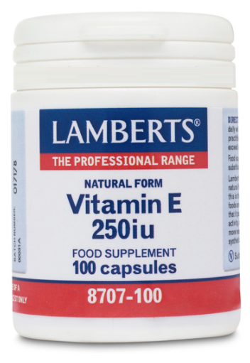 Vitamine E naturelle 250 UI sous forme de d-alpha tocoph&eacute;rol