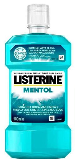 Listerine Bain de bouche au menthol 500 ml