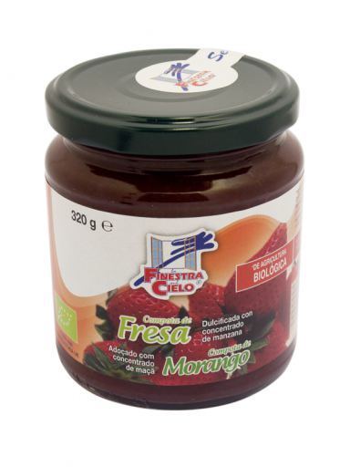 La Finestra sul Cielo Compote de fraises bio 320 grammes Finestra