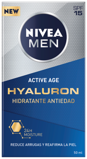 Nivea Men Hyaluron cr&egrave;me hydratante anti-&acirc;ge SPF 15 50 ml