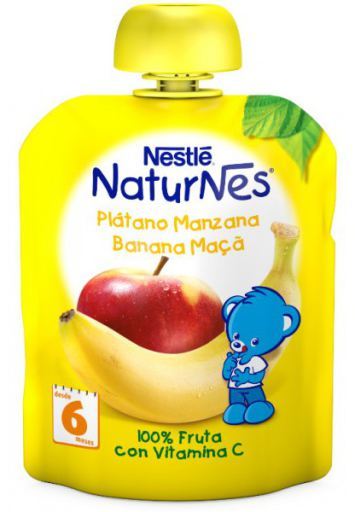 Nestl&eacute; Naturnes Pur&eacute;e Pomme Banane + 6 mois 90 gr