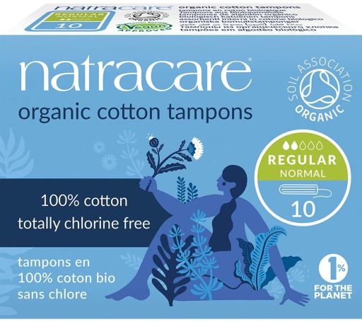 Natracare Tampons Bio Sans Applicateur R&eacute;gulier 10 Unit&eacute;s