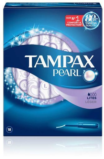 Tampons Pearl Lites, 18 unit&eacute;s