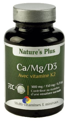 Calcium, Magn&eacute;sium et Vitamine D3 + K2 - 30 Comprim&eacute;s
