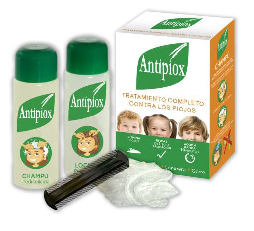 Antipiox Pack Lotion + Shampoing + peigne &agrave; lentes + bonnet