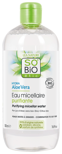 SO'BiO &eacute;tic Hydra Aloe Vera Hydratation Bio Eau Micellaire Purifiante