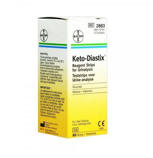 Bayer Keto Diastix Bandelette de Test de Glucose / ac&eacute;tone