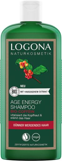 Logona Age Energy Shampoing Caf&eacute;ine Bio 250 ml