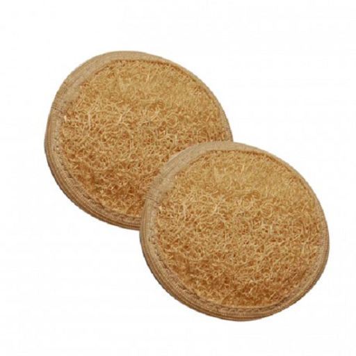 Naturcosmetika Disque facial en coton luffa 2 unit&eacute;s