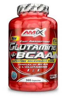 Amix Glutamine + BCAA 360 Capsules