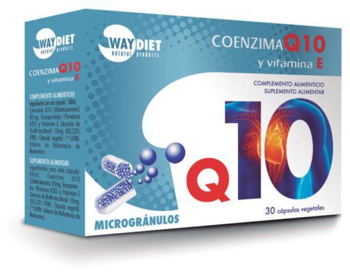 Waydiet Co Q10 + Vitamine E 30 G&eacute;lules