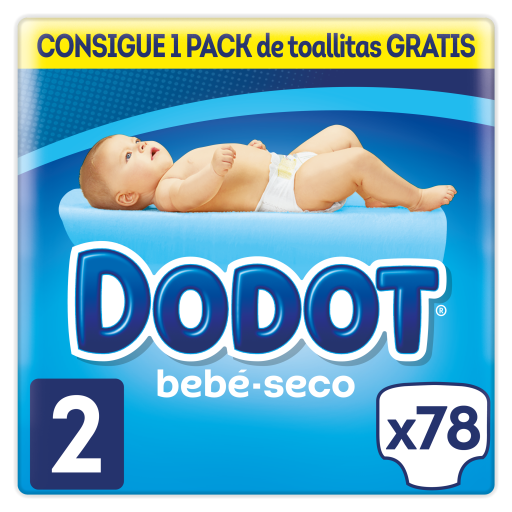 Beb&eacute; Seco Pa&ntilde;al Talla 2 78 Unidades