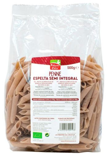 La Finestra sul Cielo Penne &agrave; l'&eacute;peautre semi-complet 500 gr