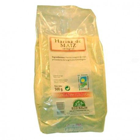 ECO-SALIM Farine de Ma&iuml;s Compl&egrave;te Eco 500 gr