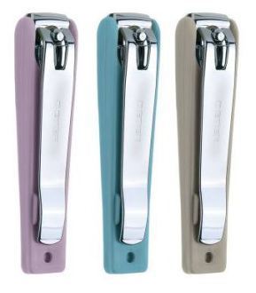 Coupe-ongles de p&eacute;dicure avec r&eacute;ceptacle, chrom&eacute;, coupe droite