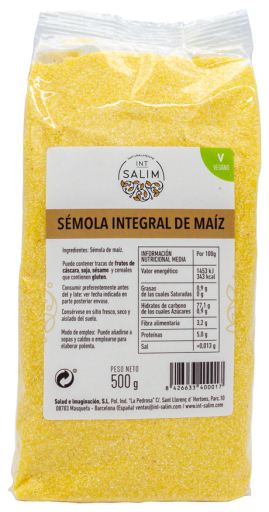 Bl&eacute; Entier Semola Ma&iuml;s 500 Gr